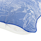 Almofada Quadrada Rio Jacquard Azul 45x45cm