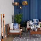 Almofada Quadrada Rio Jacquard Azul 45x45cm