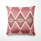 Almofada Rosa Oásis 40x40cm - Serigrafada Frente E Verso - So