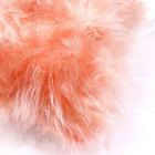 Almofada Rosê Gold Pelúcia Pelo Longo 45cm Com Refil De Silic