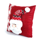 ALMOFADA ROSTO PAPAI NOEL VERMELHA 36CM