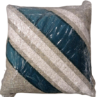 Almofada Rustica Mescla+ Boucle Petroleo 3