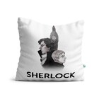 Almofada Sherlock Relógio - Almofada Preta