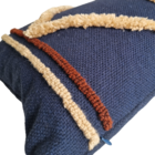 Almofada Retangular Sofia Azul 30x50cm Mello Tecelagem