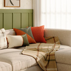 Almofada Quadrada Solid Ocre 40x40x40cm