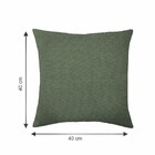 Almofada Quadrada Solid em Algodão Verde Oliva 40x40cm