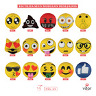 Almofada Sublimada - Emoji - 34cm X 34cm - Macaco Olhos tapad