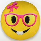 Almofada Sublimada - Emoji - 34cm X 34cm - Menina Inteligente