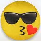 Almofada Sublimada - Emoji - 34cm X 34cm - Óculos Beijinho