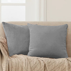 Almofada Suede 40x40cm Cinza - Somente Capa