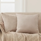 Almofada Suede 50x50cm Bege - Somente Capa