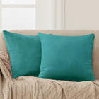 Almofada Suede 50x50cm Turquesa - Somente Capa