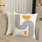 Almofada Suede Estampado 40x40cm Vega Amarela/preto - Somente