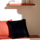 Almofada Square Swanny Poliéster Preto 45x45cm