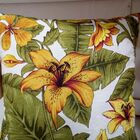 Almofada Tecido Jacquard  Floral Tulipa