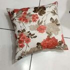 Almofada Tecido Jacquard  Flores Jardim