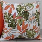 Almofada Tecido Jacquard  Folhagem Verão