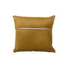 Almofada Tressê 40x40cm Veludo Amarelo - Casaepoltrona