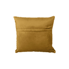 Almofada Tressê 40x40cm Veludo Amarelo - Casaepoltrona