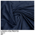 Almofada Tressê 40x40cm Veludo Azul - Casaepoltrona