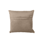 Almofada Tressê 40x40cm Veludo Bege - Casaepoltrona