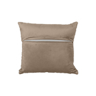 Almofada Tressê 40x40cm Veludo Bege - Casaepoltrona