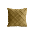 Almofada Tressê 40x40cm Veludo Mostarda - Casaepoltrona