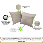 Almofada Tressê 40x40cm Veludo Perfectly Pale - Casaepoltrona