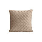 Almofada Tressê 50x50cm Veludo Bege - Casaepoltrona