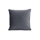 Almofada Tressê 50x50cm Veludo Cinza - Casaepoltrona
