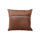 Almofada Tressê 50x50cm Veludo Marrom Acobreado - Casaepoltro