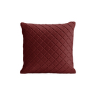 Almofada Tressê 50x50cm Veludo Marsala Acobreado - Casaepoltr