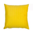 Almofada Tricot  45x45 Cm - Amarelo