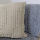 Almofada Tricot Bege 45x45