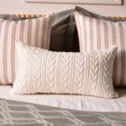 Almofada Tricot Trança Milk Retangular Tipo:completa