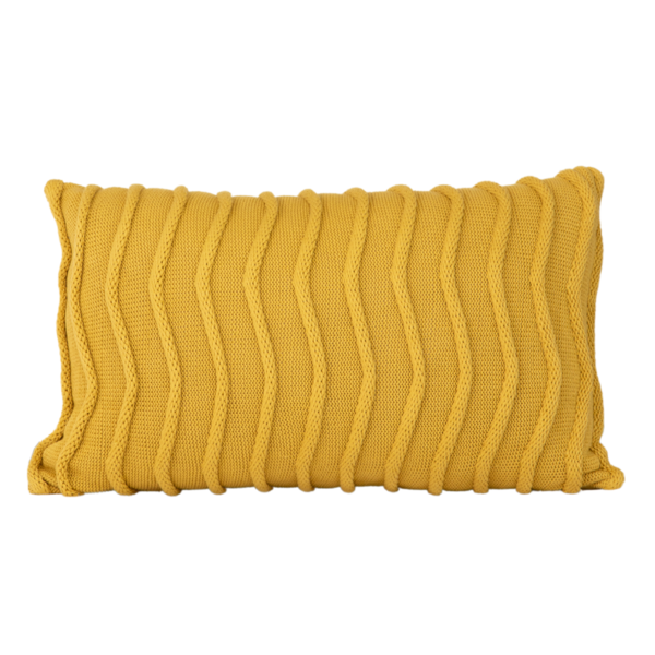 Almofada Tricot Yellow Retangular Tipo:somente Capa