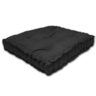 Almofada Turca Futon Cadeiras Bancos Áreas 60x60 Cm Preta