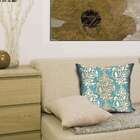 Almofada Valverde Arabescos Azul 42x42cm
