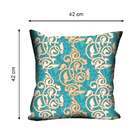 Almofada Valverde Arabescos Azul 42x42cm