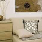 Almofada Valverde Arabescos Bege 42x42cm