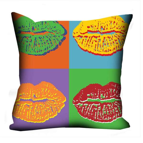 Almofada Valverde Bocas Coloridas 42x42cm