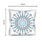 Almofada Valverde Mandala Azul Claro 42x42cm