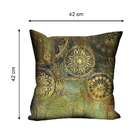 Almofada Valverde Mandalas Ouro Velho 42x42cm
