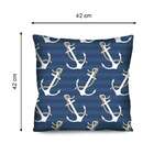 Almofada Valverde Nautica Ancoras Azul 42x42cm