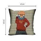 Almofada Valverde Raposa Óculos 42x42cm