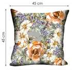 Almofada Valverde Rosas Salmão 42x42cm