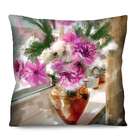 Almofada Valverde Vaso Flores 42x42cm