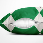 Almofada Veludo Estampado 40x40cm Oásis Verde/preto - Capa Co