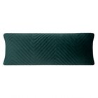 Almofada Veludo Matelassada 30cm X 70cm Zig Zag Perfil Matela