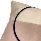 Almofada Retangular Velveteen Cinza e Rose 28X48cm Belchior